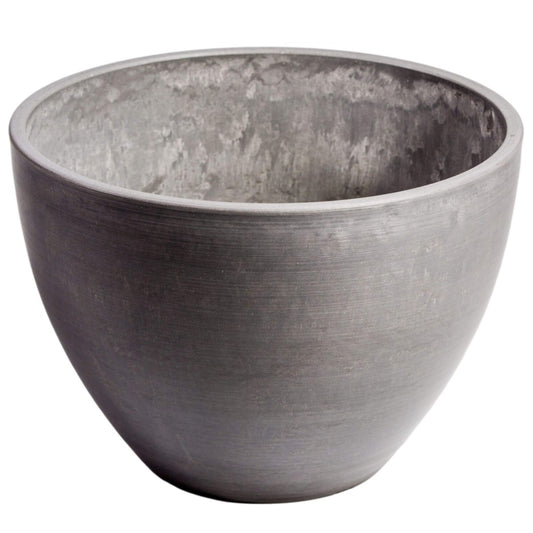 Polished Grey Planter Bowl 30cm