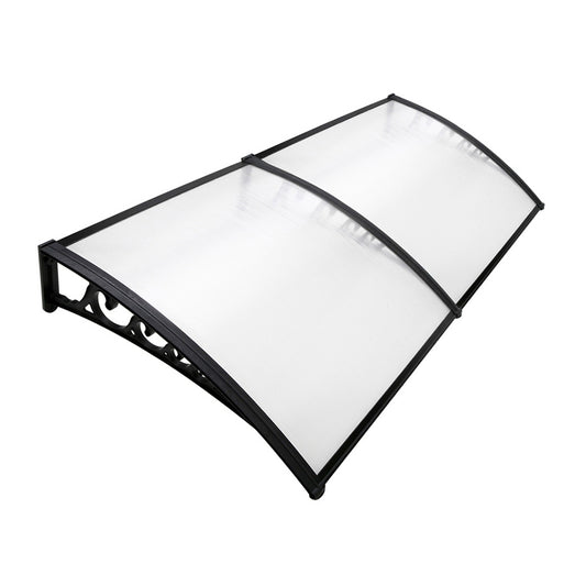 Instahut Window Door Awning Door Canopy 1mx2.4m DIY Patio Outdoor SunShield