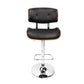 Artiss Wooden Gas Lift Bar Stool - Black and Chrome