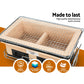 Grillz Ceramic BBQ Grill Smoker Hibachi Japanese Tabletop Charcoal Barbecue