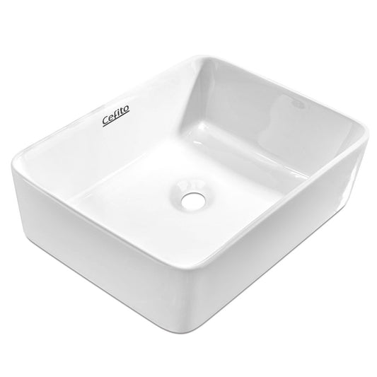 Cefito Ceramic Rectangle Sink Bowl - White