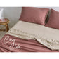 Cosy Club Sheet Set Cotton Sheets King Vanilla Rhubarb