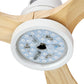 Devanti 52'' Ceiling Fan LED Light Remote Control Wooden Blades Timer Fans