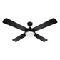 Devanti 52'' Ceiling Fan w/Light w/Remote Timer - Black