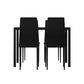 Artiss Dining Chairs and Table Dining Set 4 Chair Set Of 5 Wooden Top Black