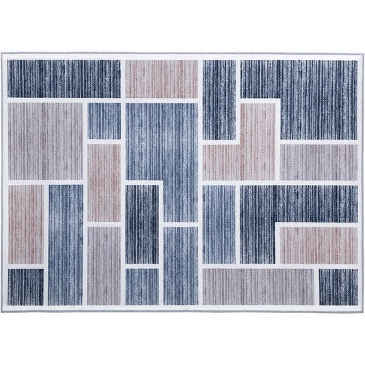 Artiss Floor Rugs 120x170 Short Pile Area Rug Large Modern Carpet Soft Grey