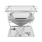 Grillz Camping Fire Pit BBQ Portable Folding Stainless Steel Stove Outdoor Pits