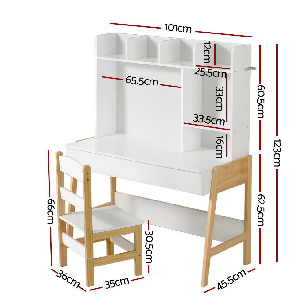 Kids Table and Chairs Set Study Play Toys Storage Desk Children Furniture