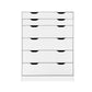 6 Chest of Drawers Tallboy Cabinet Storage Dresser Table Bedroom Storage