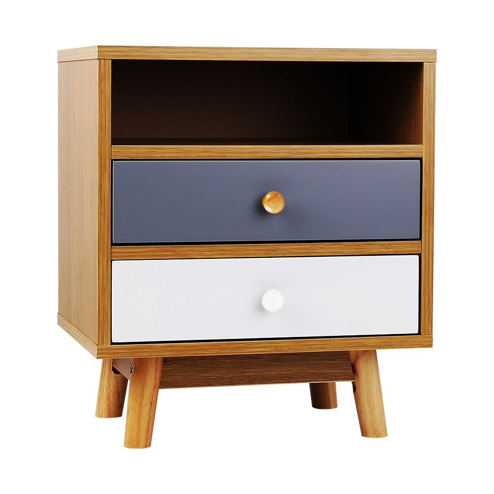 Artiss Wooden Bedside Table