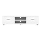 TV Cabinet Entertainment Unit Stand High Gloss Furniture Storage Drawers 140cm White