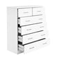 Tallboy Dresser Table 6 Chest of Drawers Cabinet Bedroom Storage White