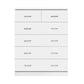 Tallboy Dresser Table 6 Chest of Drawers Cabinet Bedroom Storage White