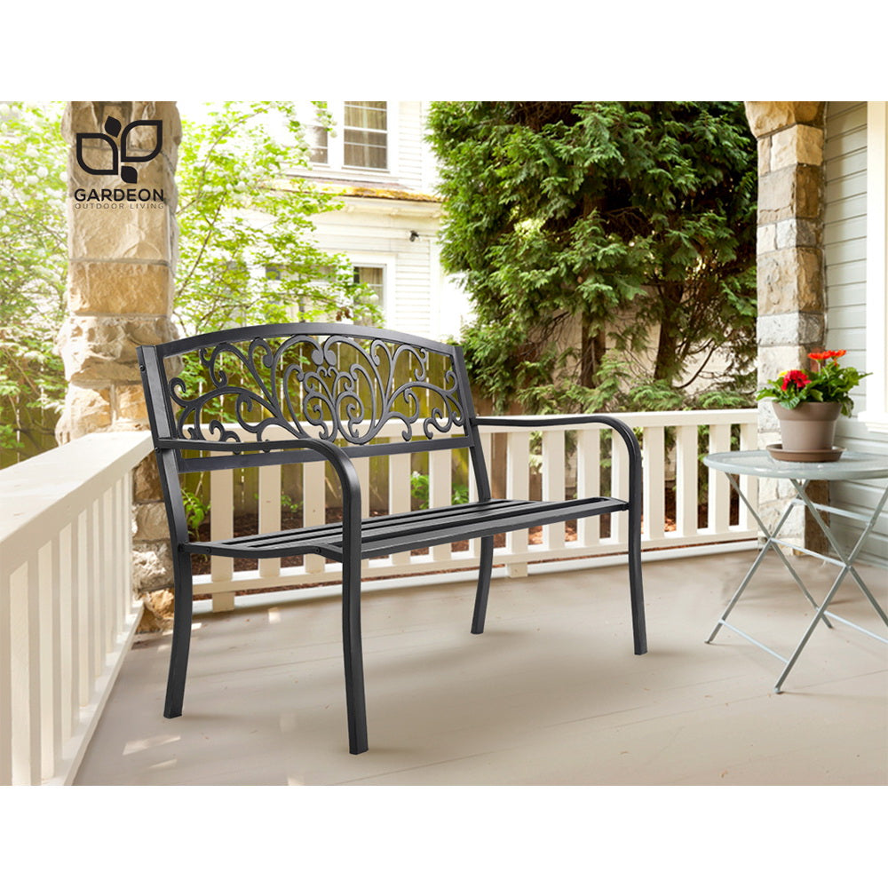 Gardeon Outdoor Garden Bench - Black