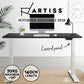 Artiss Standing Desk Adjustable Height Desk Electric Motorised White Frame Black Desk Top 140cm