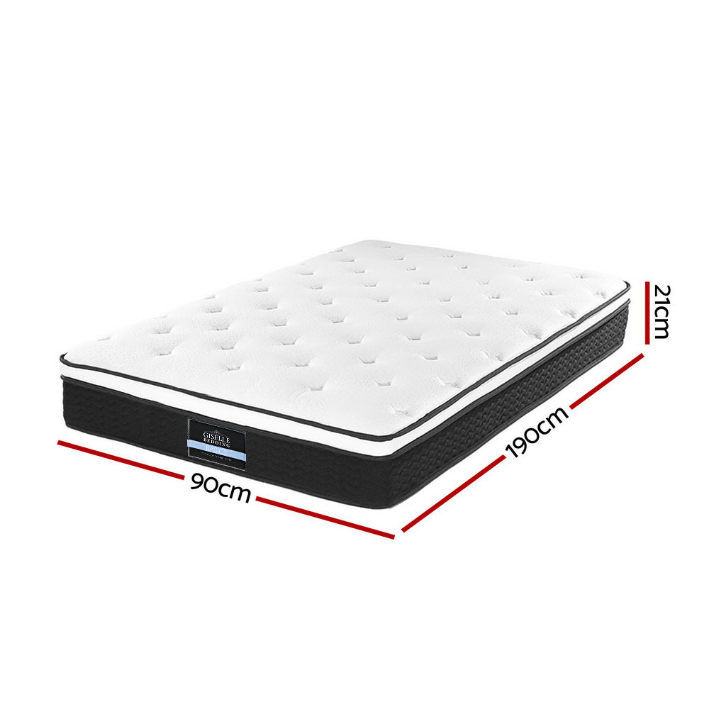 Bonita Euro Top Bonnell Spring Mattress 21cm Thick Single