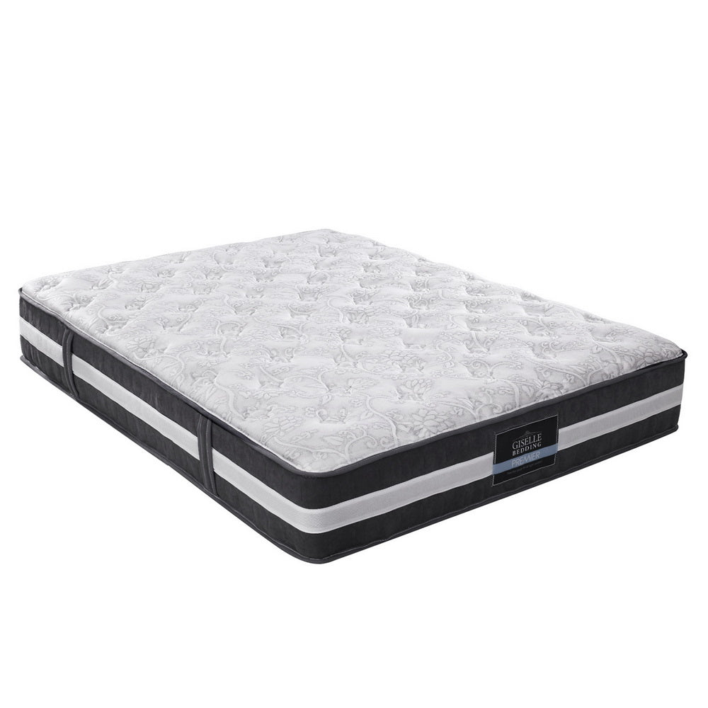 Double Mattress Bed Size 7 Zone Pocket Spring Medium Firm Foam 30cm