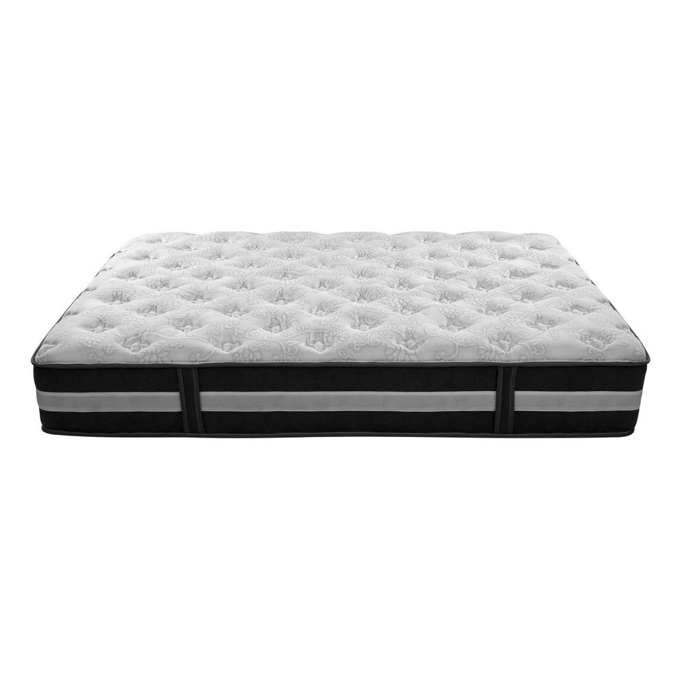 Double Mattress Bed Size 7 Zone Pocket Spring Medium Firm Foam 30cm