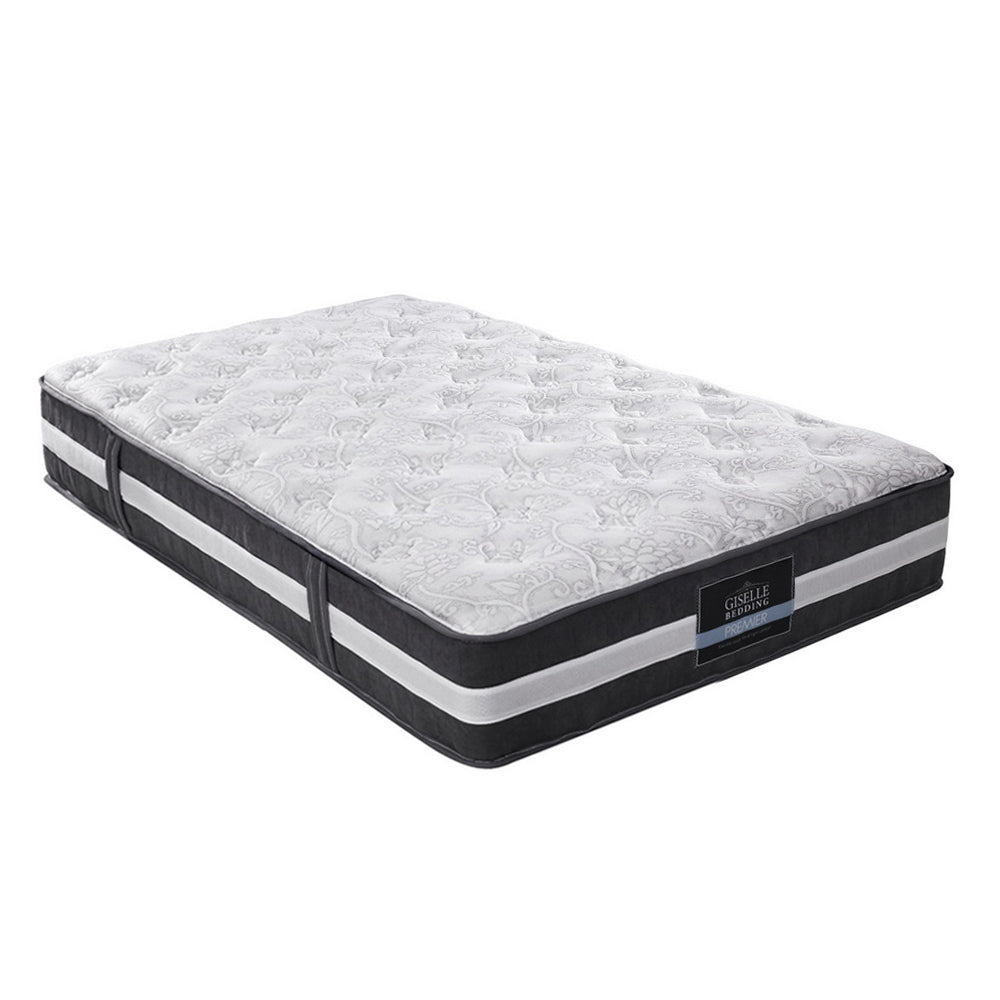 King Single Mattress Bed Size 7 Zone Pocket Spring Medium Firm Foam 30cm