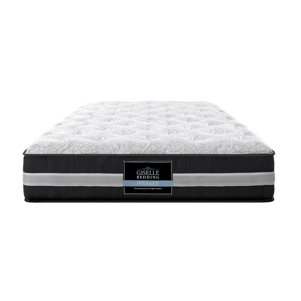 King Single Mattress Bed Size 7 Zone Pocket Spring Medium Firm Foam 30cm