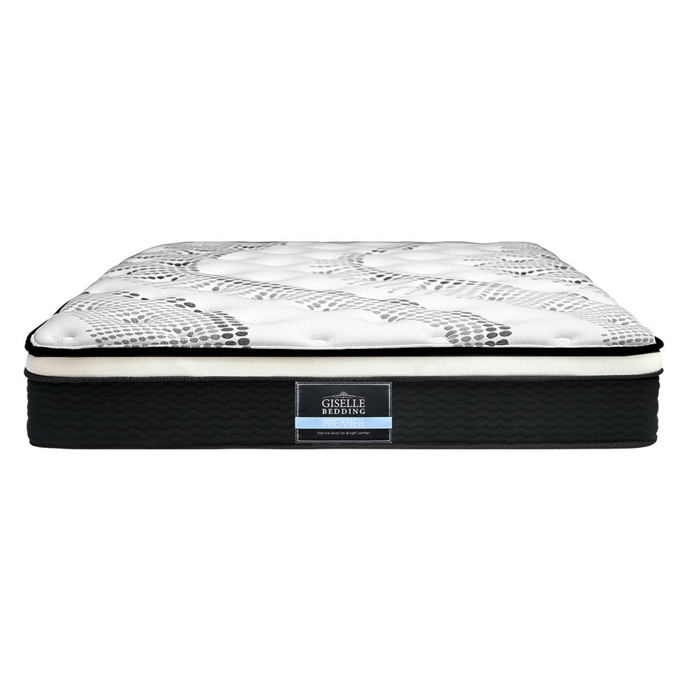 Giselle Bedding Como Euro Top Pocket Spring Mattress 32cm Thick Double