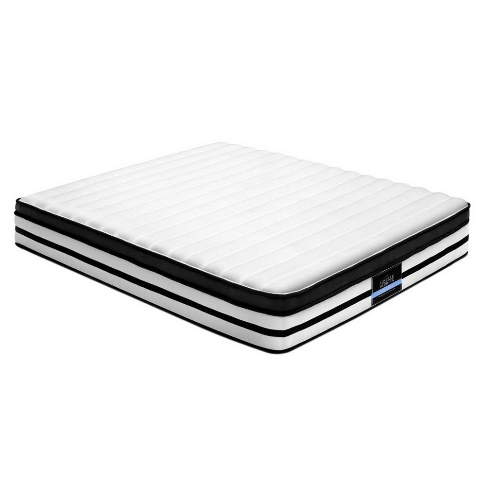 DOUBLE Size Bed Mattress Euro Top Pocket Spring Foam 27CM