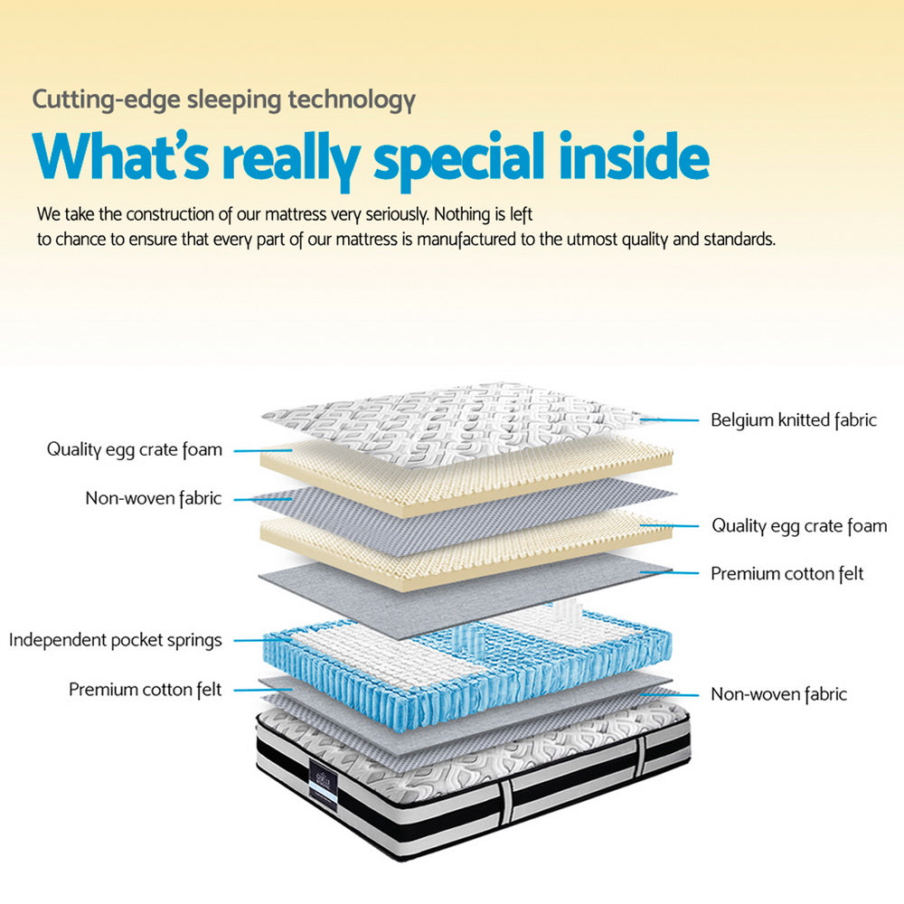 Isla Tight Top Pocket Spring Mattress 24cm Thick King