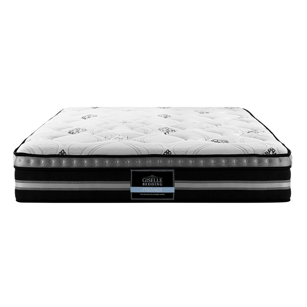 Galaxy Euro Top Cool Gel Pocket Spring Mattress 35cm Thick Queen