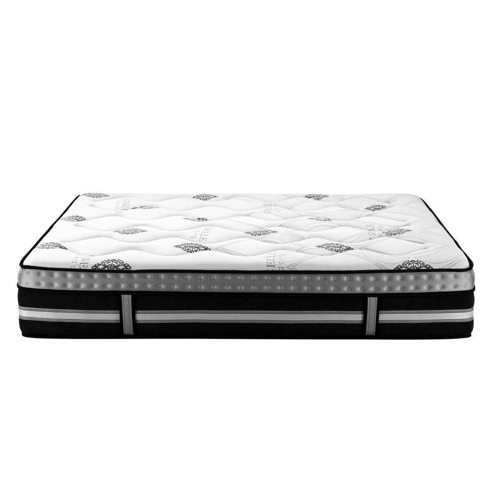 Galaxy Euro Top Cool Gel Pocket Spring Mattress 35cm Thick Queen