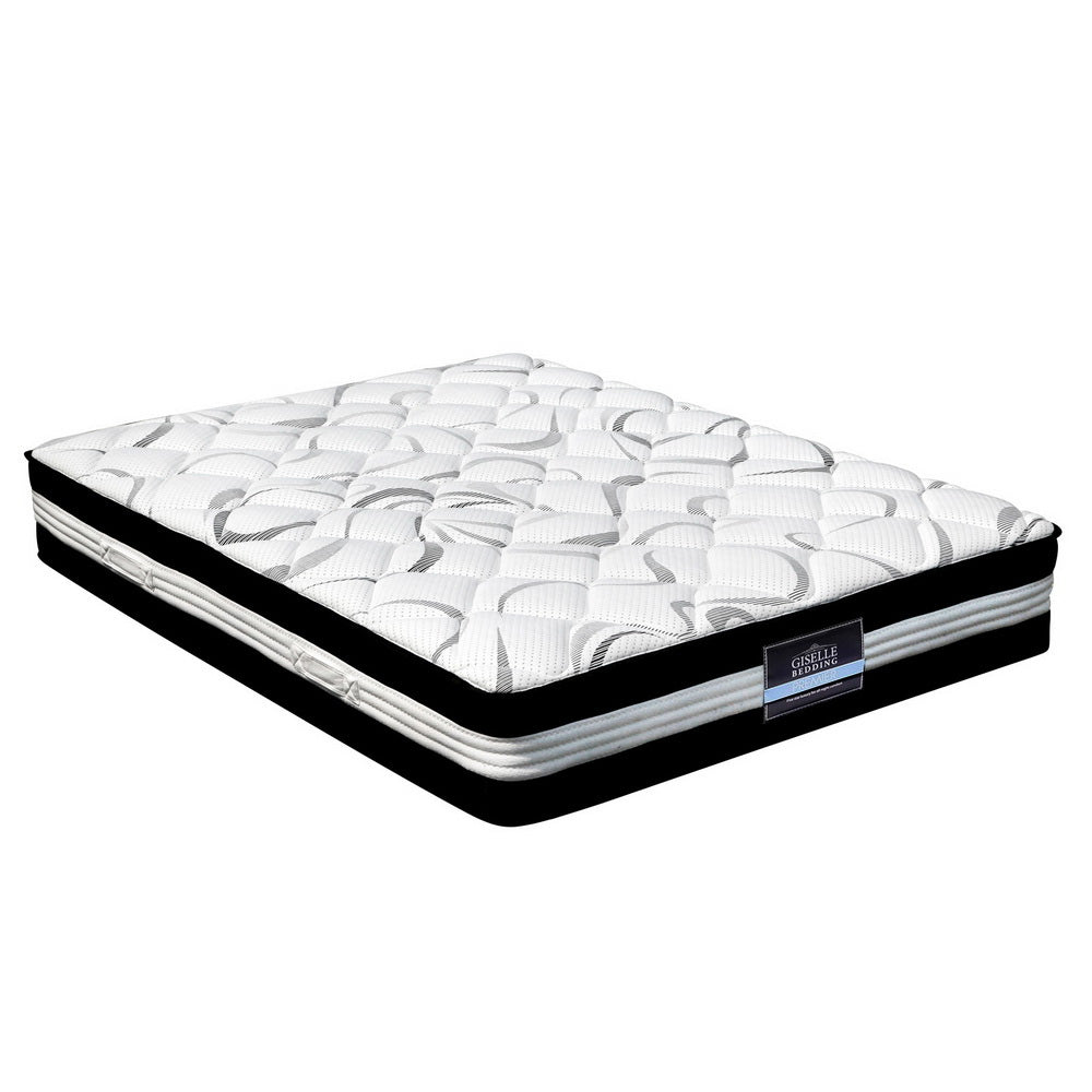 Sams Direct Mykonos Euro Top Pocket Spring Mattress 30cm Thick Double