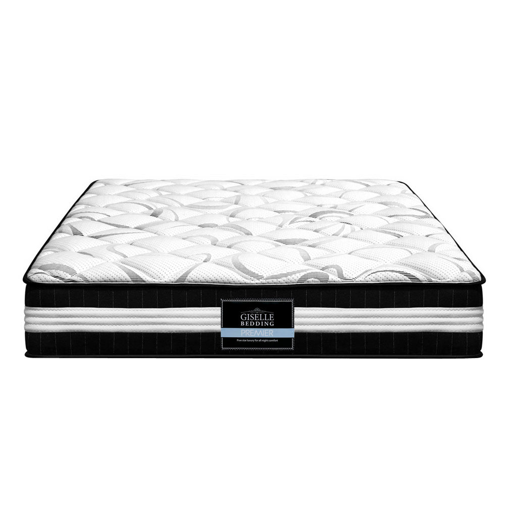 Sams Direct Mykonos Euro Top Pocket Spring Mattress 30cm Thick Double