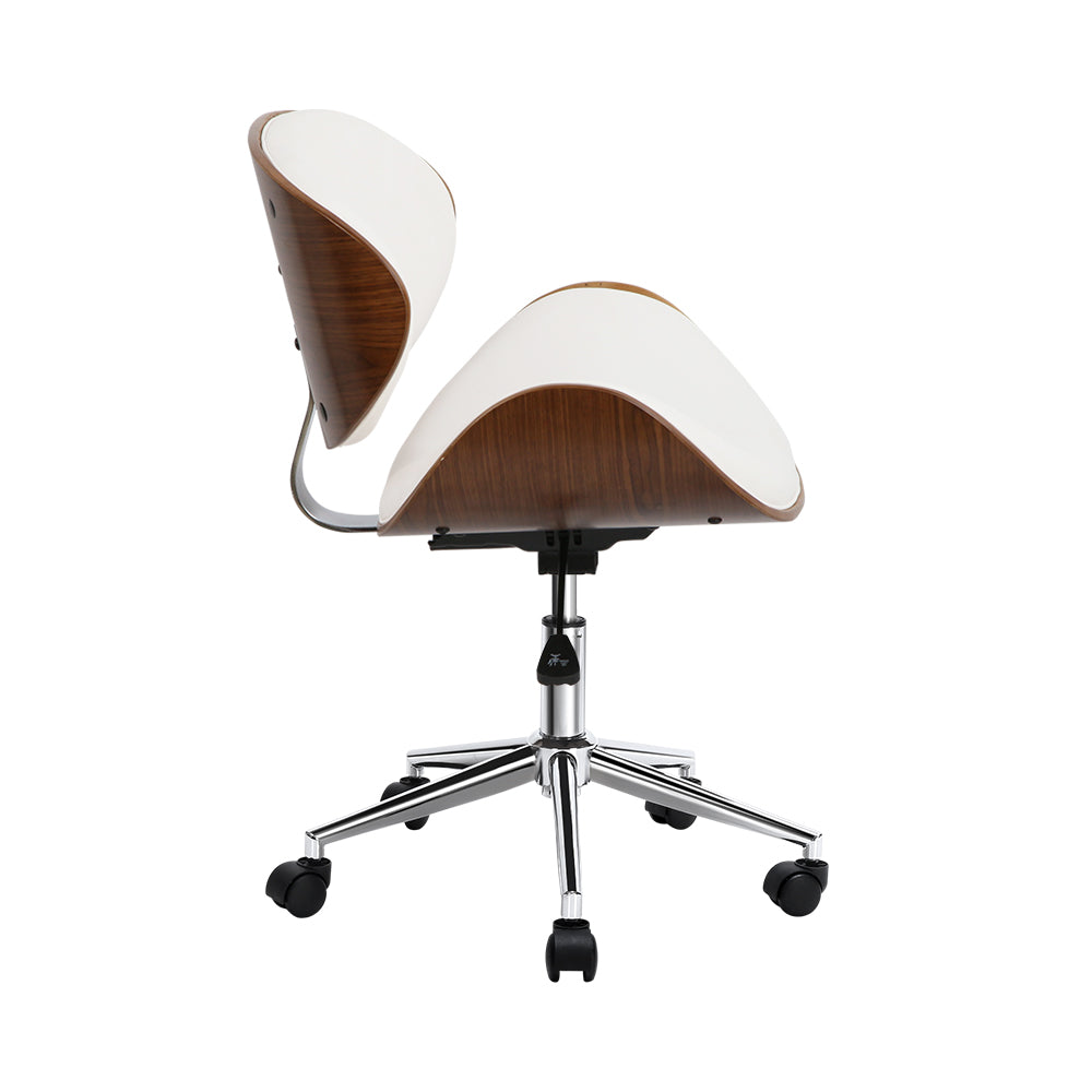 Artiss Leather Office Chair White