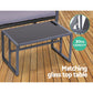 Gardeon 4PC Outdoor Furniture Patio Table Chair Black