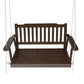 Gardeon Porch Swing Chair with Chain Garden Bench Outdoor Furniture Wooden Brown