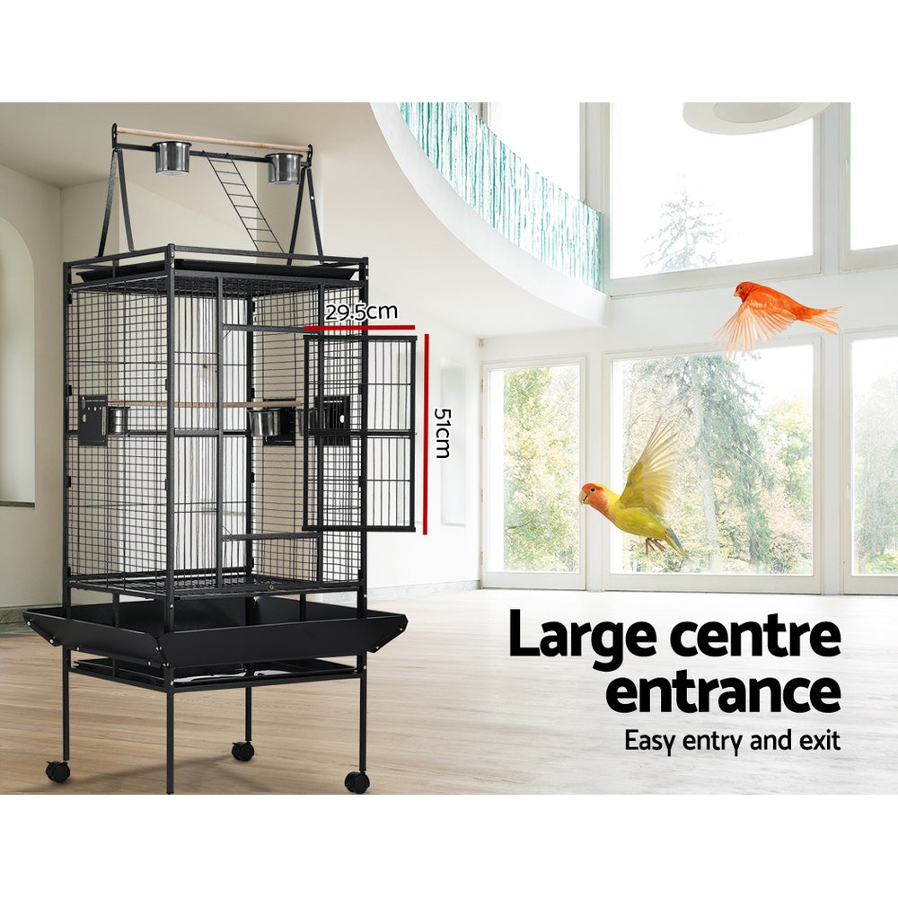 i.Pet Bird Cage Pet Cages Aviary 173CM Large Travel Stand Budgie Parrot Toys