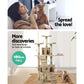 i.Pet Cat Tree 180cm Trees Scratching Post Scratcher Tower Condo House Furniture Wood Beige