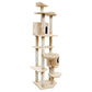 i.Pet Cat Tree 203cm Trees Scratching Post Scratcher Tower Condo House Furniture Wood Beige