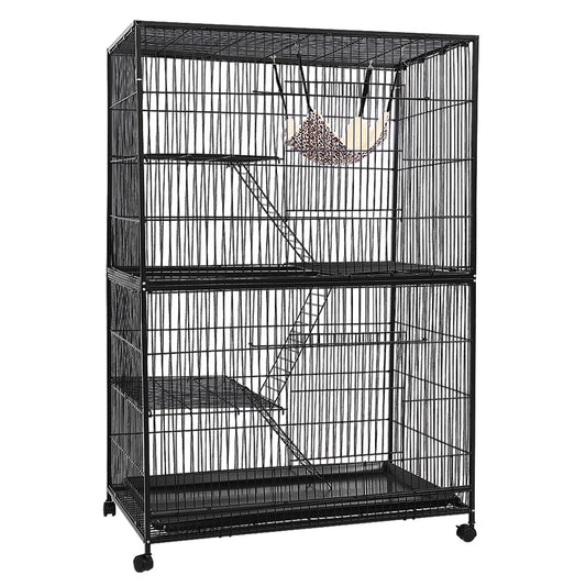 i.Pet Rabbit Cage Bird Ferret Parrot Aviary Cat Hamster 4 Level 142cm