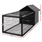 i.Pet Rabbit Cage Hutch Cages Indoor Outdoor Hamster Enclosure Pet Metal Carrier 162CM Length