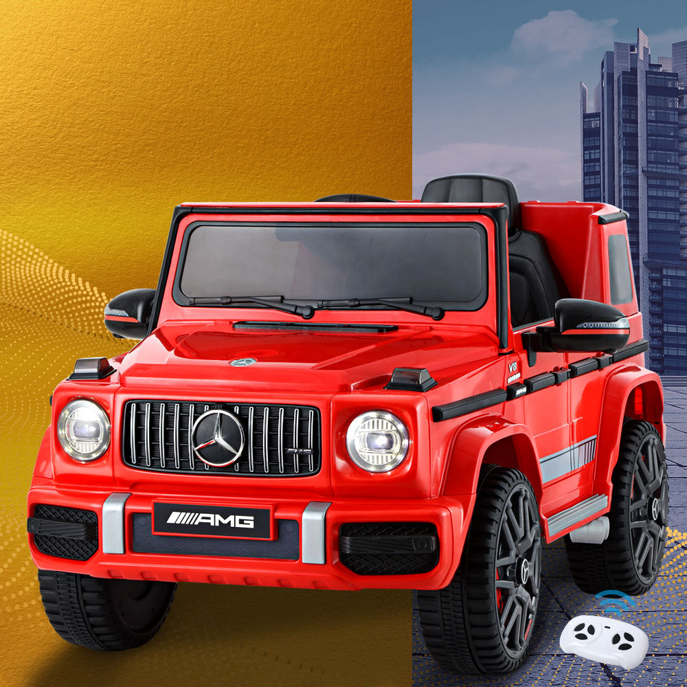 Kids Ride On Car Electric Mercedes-Benz Licensed Toys 12V Battery Red Cars AMG63