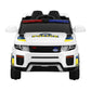 Kids Ride On Car Electric Patrol Police Toy Cars Remote Control 12V White