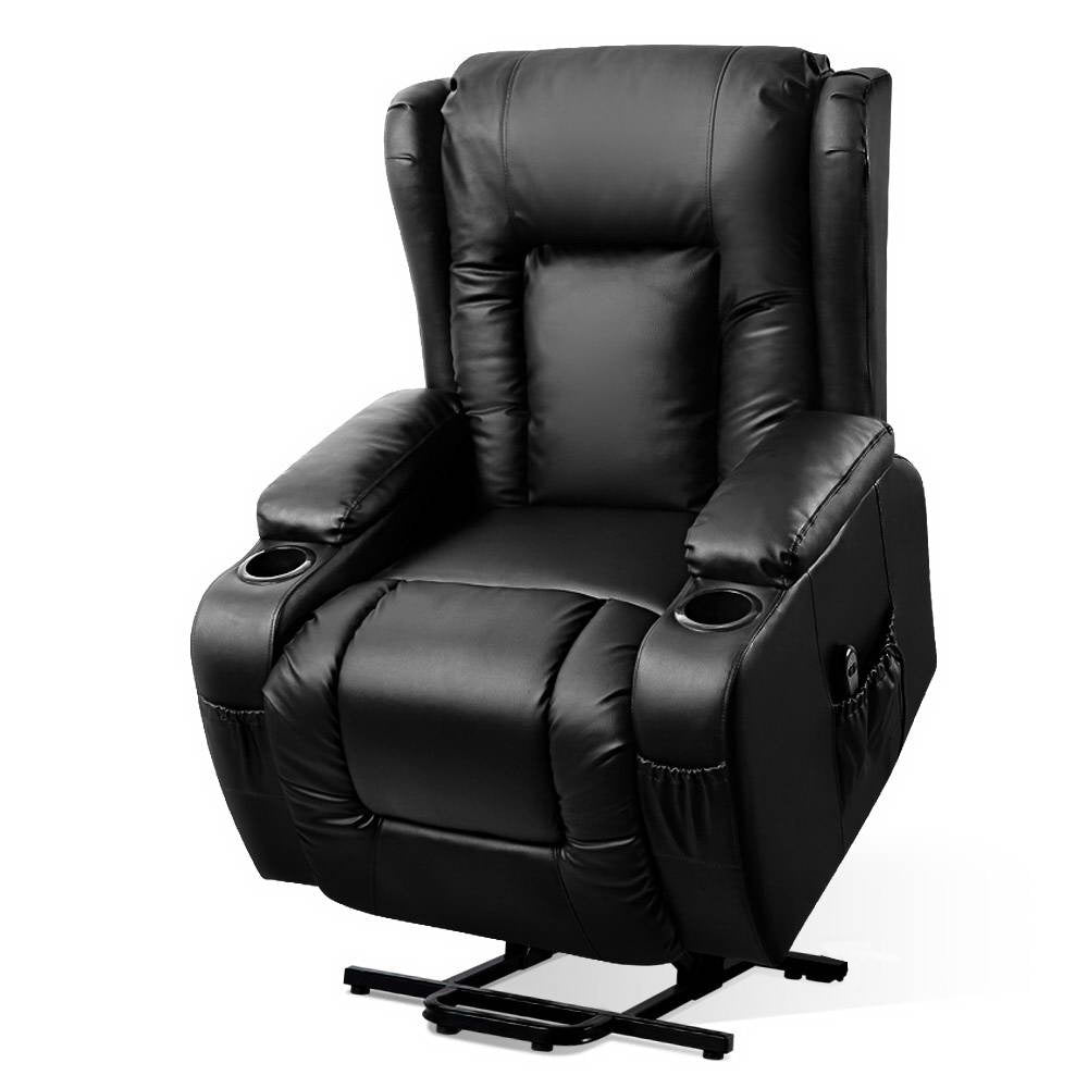 Artiss Electric Recliner Chair Lift Heated Massage Chairs Lounge Sofa Leather