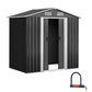 Giantz Garden Shed Outdoor Storage Sheds 1.96x1.32M Tool Workshop Metal Grey