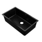 Cefito Stone Kitchen Sink 790X450MM Granite Under/Topmount Basin Bowl Laundry Black