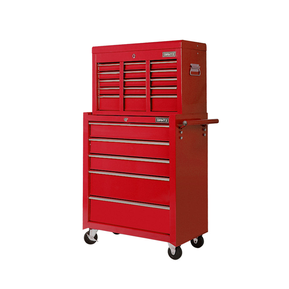 Giantz 14 Drawers Toolbox Chest Cabinet Mechanic Trolley Garage Tool Storage Box