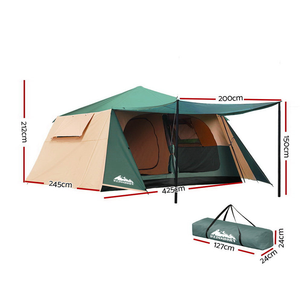 Weisshorn Instant Up Camping Tent 8 Person Pop up Tents Family Hiking Dome Camp