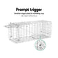 Humane Animal Trap Cage 66 x 23 x 25cm  - Silver