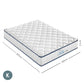 Mattress 5 Zone 21cm Medium Firm Foam Bonnell Spring - King - White