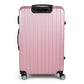 Milano Premium 3pc ABS Luggage Suitcase Luxury Hard Case Shockproof Travel Set - Rose Gold