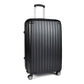 Milano Premium 3pc ABS Luggage Suitcase Luxury Hard Case Shockproof Travel Set - Black